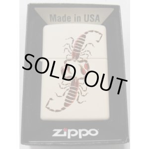 画像: ★さそり！サソリが２匹 Scopion Battle ２０１５年 クリームマット  ZIPPO 新品