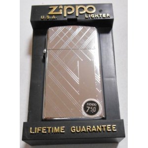 画像: ☆１９８０年 スリム  VINTAGE 両面デザイン彫刻 SLIM ZIPPO！新品