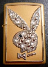 画像: ☆豪華！世界限定 PLAYBOY 輝く・・スワロフスキー ☆ハニーゴールド ２００６年 ZIPPO！新品