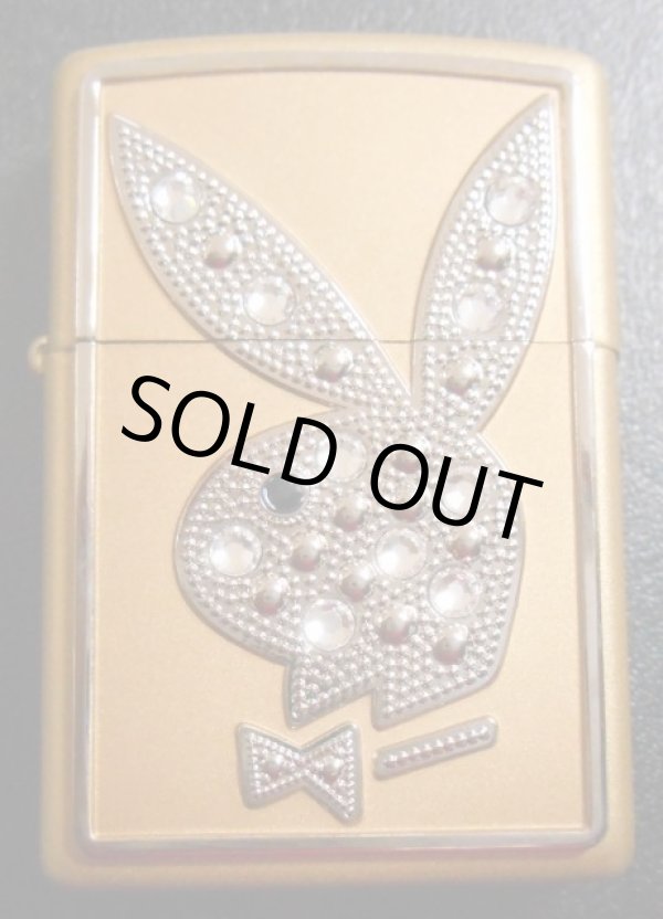 画像1: ☆豪華！世界限定 PLAYBOY 輝く・・スワロフスキー ☆ハニーゴールド ２００６年 ZIPPO！新品