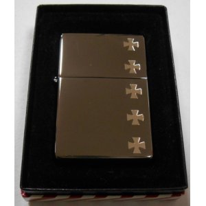 画像: ☆１９３７ レプリカ 渋い・・ブラック！クロスデザイン！２００３年 ZIPPO！新品