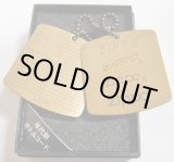 画像: ★便利モノ！ジッポー 製造年ボトムコード タグプレート！真鍮古美 ２枚組 新品
