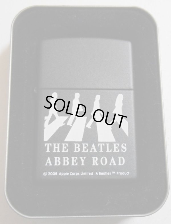 画像1: ☆THE BEATLES！ビートルズ！ＡＢＢＥＹ ＲＯＡＤ ２００５年 黒 BLACK ZIPPO！新品
