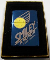 画像: ☆いつも・・ニコニコ！スマイリー ＳＭＩＬＥＹ ブルーチタン ２０００年 ZIPPO！新品