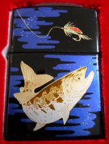 画像: ☆豪華！BASS バス！伝統工芸 本金蒔絵 漆塗り 桐箱入り  １９９７年 ＺＩＰＰＯ！新品