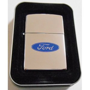 画像: ＦＯＲＤ！フォード オーバル・ブルーロゴ ２００２年 鏡面 ＺＩＰＰＯ！新品