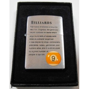 画像: ★ビリヤード！BILLIARDS ボール＃９！２００５年５月 ＃２００ ZIPPO！新品