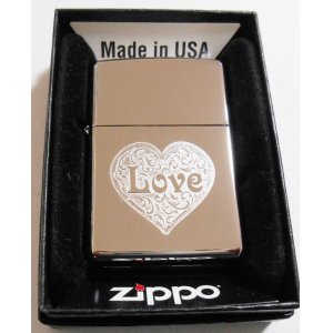 画像: Love & Heart！お洒落な・・彫刻デザイン ２０１０年 USA ZIPPO！新品