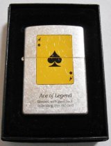 画像: ☆オールドトランプ！スペードのACE １９９９年５月 シルバーバレル ZIPPO！未使用品