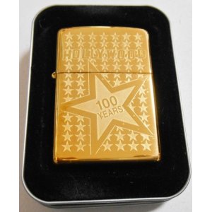 画像: ☆ハリウッド １００周年記念！Hollywood ２００３年 Solid Brass Zippo！新品