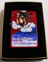 画像:  ☆Japan スカジャン！雷神＆富士山 両面デザイン ２００３年 ＺＩＰＰＯ！新品