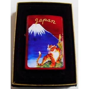 画像:  ☆Japan スカジャン！虎＆富士山 両面デザイン ２００３年 ＺＩＰＰＯ！新品