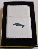 画像: ★イルカ！ＤＯＬＰＨＩＮ 全六面革巻き ホワイト＆ブルー １９９９年 ＺＩＰＰＯ！未使用品