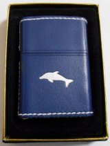 画像: ★イルカ！ＤＯＬＰＨＩＮ 全六面革巻き ブルー＆ホワイト １９９８年 ＺＩＰＰＯ！未使用品