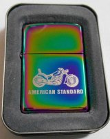 画像: ☆AMERICAN STANDARD オートバイ！虹色スペクトラム ２００２年 ZIPPO！新品