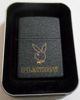 画像: ☆PLAYBOY！プレイボーイ ２００３年 ブラッククラックル USA ZIPPO！新品