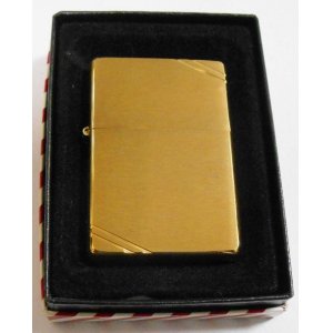 画像: １９３７ VINTAGEモデル！２０００・XVI 真鍮 Brushed Brass Zippo！新品