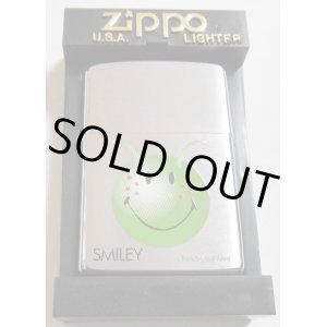 画像: ☆いつも・・ニコニコ！スマイリー ＳＭＩＬＥＹ グリーン  ２０００・XVI  ZIPPO！新品