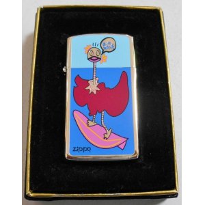 画像: ★Flamingo Surfer！サーフィンを楽しむ・・フラミンゴ！２０００年 SLIM ZIPPO 新品