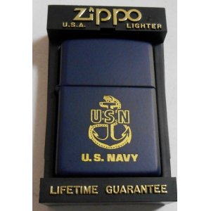 画像: ☆米軍 NAVY！海軍 ネイビーブルー！１９９９年２月 USA ＺＩＰＰＯ！未使用品