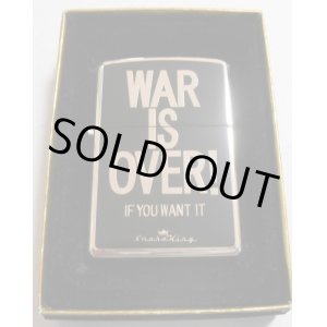 画像: ★WAR IS OVER！ブラック＆シルバーハイプレート ２００３年 ZIPPO！新品