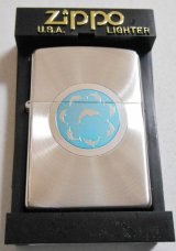 画像: ☆イルカ！スピニング・ドルフィン 両面 SPINデザイン 銀加工 ２００１年１月 ＺＩＰＰＯ！新品A