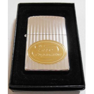 画像: ♡贈り物に・・お洒落なギフトリボン！Congratulation！金銀加工 ２００６年 ZIPPO！新品