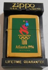 画像: ☆１９９６年 アトランタ・オリンピック！近代五輪開催１００周年記念 BRASS  ZIPPO！未使用品