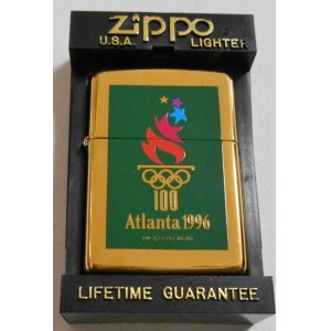 画像: ☆１９９６年 アトランタ・オリンピック！近代五輪開催１００周年記念 BRASS  ZIPPO！未使用品