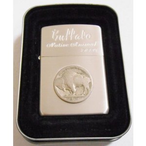 画像: ☆１９９６年６月（F）Buffalo Native Animal USAコイン 銀加工 ZIPPO！新品