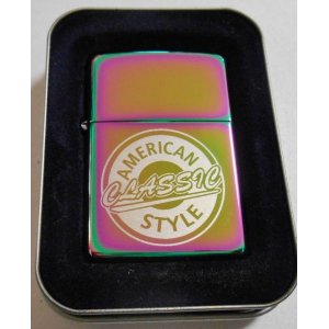 画像: ☆人気の・・スペクトラム！虹色 SPECTRUM アメリカン柄 ２００４年 ZIPPO！新品C