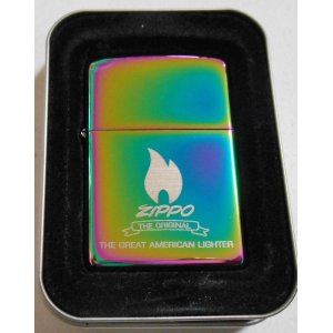 画像: ☆人気の・・スペクトラム！虹色 SPECTRUM アメリカン柄 ２００４年 ZIPPO！新品E