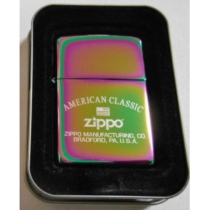 画像: ☆人気の・・スペクトラム！虹色 SPECTRUM アメリカン柄 ２００２年 ZIPPO！新品G