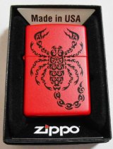 画像: さそり！Scopion ２０１６年 色鮮やかな・・レッド USA ZIPPO！新品