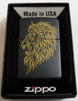 画像: ライオン！Lion King  ２０１６年 渋い・・BLACK USA ZIPPO！新品