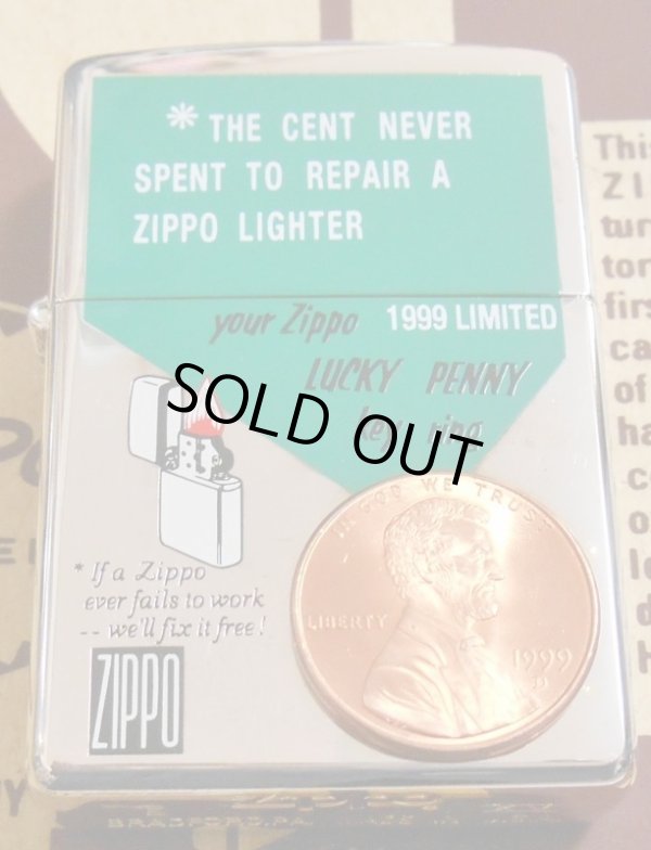 ☆ラッキーペニー １９９９年コイン＆ZIPPO社Lucky Penny付 １９９９年