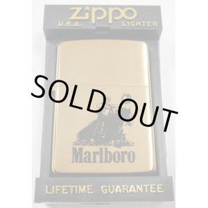 画像: ☆マールボロ！Marlboro １９９２年 カーボーイ Solid Brass Ｚｉｐｐｏ！新品