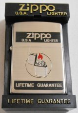 画像: ☆LIFETIME GUARANTEE 黒ＢＯＸデザイン １９９８年９月 銀加工ＺＩＰＰＯ！新品