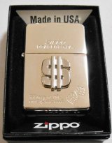 画像: ＄ミリオンダラー！＄メタルエンブレム！ 限定 プラチナ加工２００３年９月 ZIPPO！未使用品B