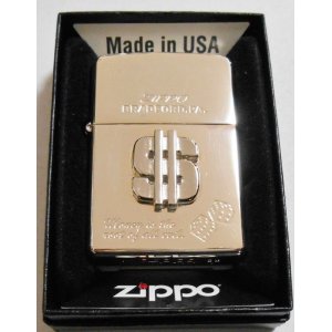 画像: ＄ミリオンダラー！＄メタルエンブレム！ 限定 プラチナ加工２００３年９月 ZIPPO！未使用品B