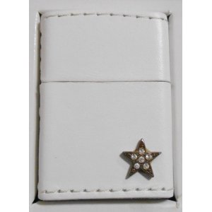 画像: ★ホワイトレザー 革巻き！お洒落な・・★スターリング・メタル ２００４年 ＺＩＰＰＯ！ 新品