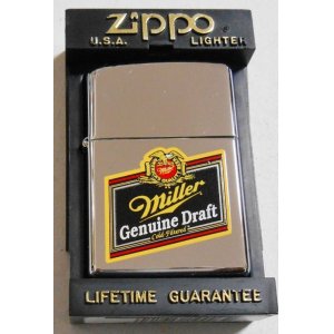 画像: ☆MILLER BEER！ミラービール １９９８年９月 Miller Genuine Draft Zippo！未使用品