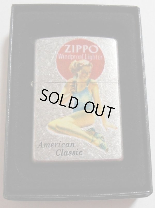 画像1: ☆ コカ・コーラ＆水着美女！１９９７年 アンティ－ク・シルバー ZIPPO！新品