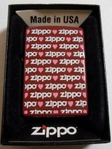 画像: ♡バレンタインDAY！両面 ハート＆ZIPPOロゴ チョコ色 ２００９年７月 ZIPPO！未使用品