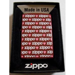 画像: ♡バレンタインDAY！両面 ハート＆ZIPPOロゴ チョコ色 ２００９年７月 ZIPPO！未使用品