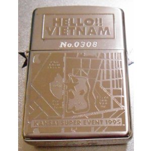 画像: ☆山本寛斎！１９９５年９月製 HELLO VIETNAM 銀加工 限定ZIPPO！未使用品