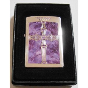 画像: ★お洒落な・・クロス ＆ パープル ２０００年 限定 ZIPPO！新品B