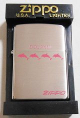 画像: ☆イルカ！ＤＯＬＰＨＩＮ ピンク４ドルフィン ２００１年 銀加工 ＺＩＰＰＯ！新品