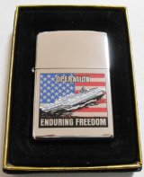 画像: 米海軍空母 ルーズベルト！OPERATION FREEDOM ２００２年 ZIPPO！新品