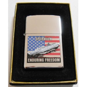 画像: 米海軍空母 ルーズベルト！OPERATION FREEDOM ２００２年 ZIPPO！新品